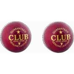 Diablo Standard Red 2 Part Cricket Leather Ball (Pack of 2)