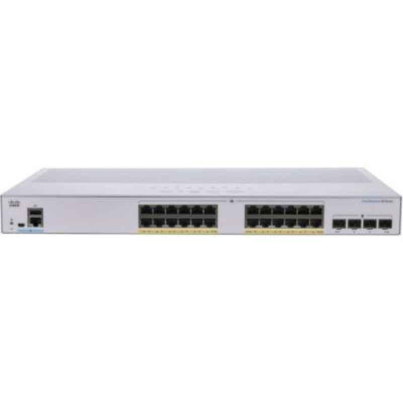 Cisco Business 220 Series 24 Ports GE PoE 4x1G SFP White Smart Network Switch, CBS22024P4G