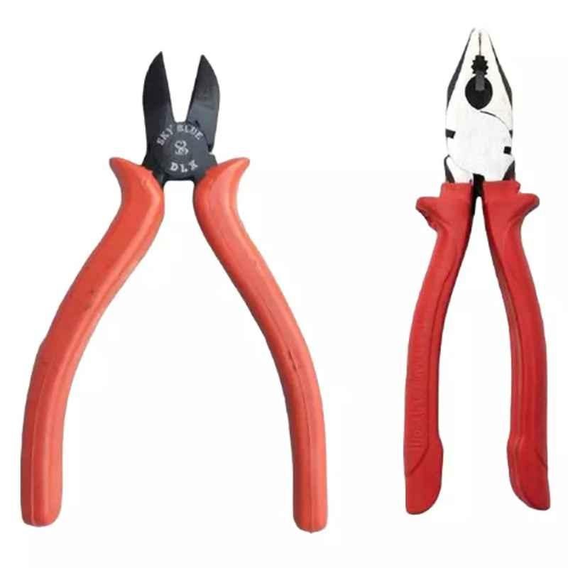 Sky Blue 2 Pcs 8 inch Lineman Plier Combo, SBE_PLIER_COMBOS_COMBO_684