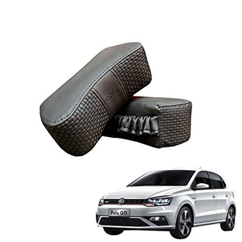 Kozdiko 2 Pcs Memory Foam Grey Luxurious Neck Rest Cushion Pillow Set for Volkswagen GTI Polo