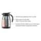 Borosil 1.5L Stainless Steel Silver Vacuum Insulated Teapot, FLKT15SS21