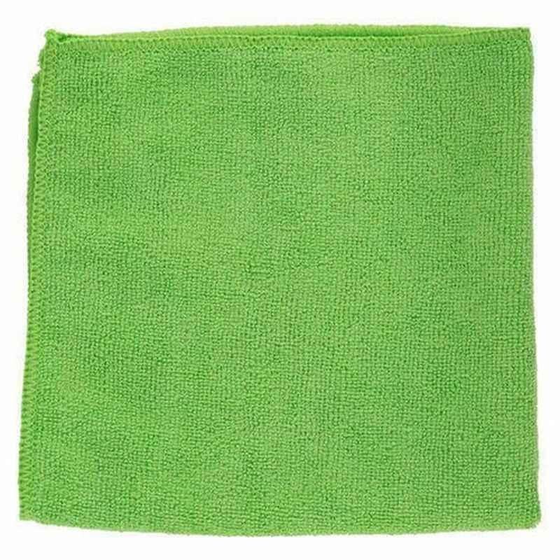 Intercare Microfiber Cleaning Cloth, 40x40cm, Green, 4 Pcs/Pack