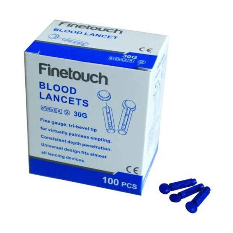 Finetouch 100 Pcs 30 Gauge Lancets