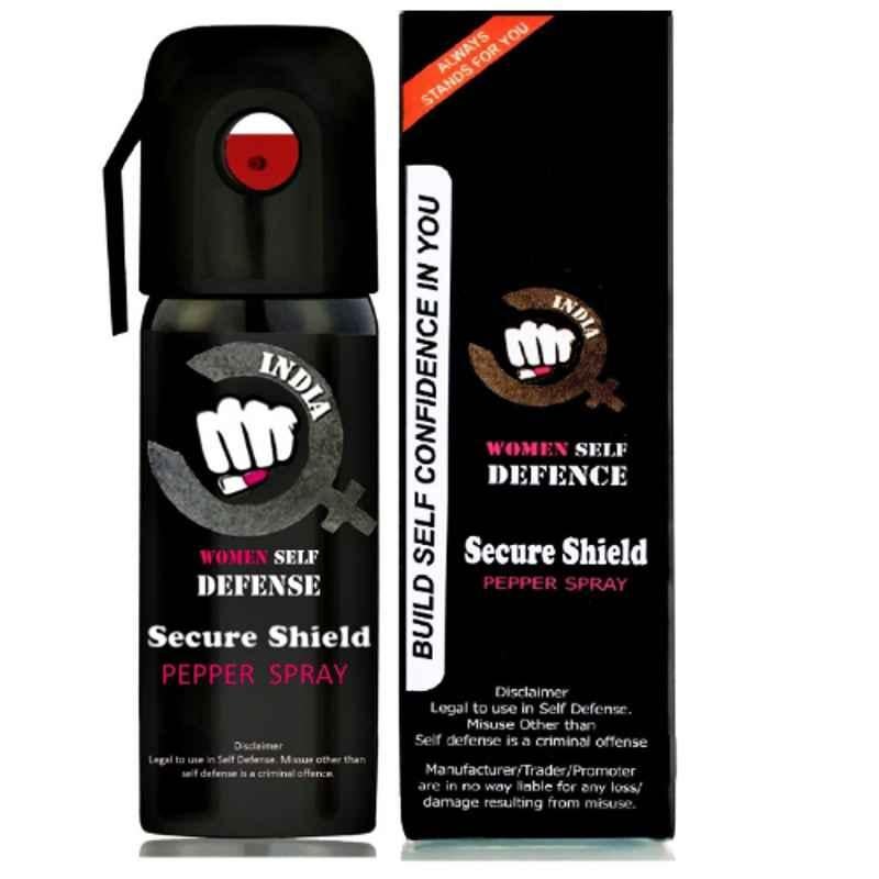 Secure Shield 55ml Black Defense Pepper Spray for Women, SEC-WSD-101 (Pack of 1)