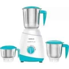 Havells Aspro Plus 550W Blue & Grey Mixer Grinder with Stainless Steel Blade & 3 Jars, GHFMGCYW055