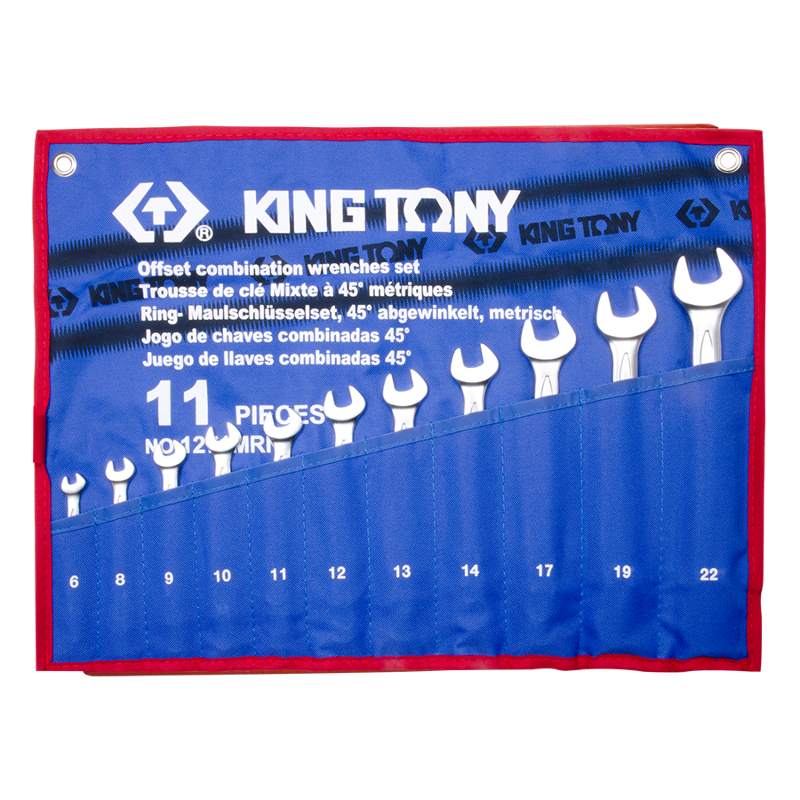 King Tony 11 PCS Offset Combination Wrench Set, 1271MRN