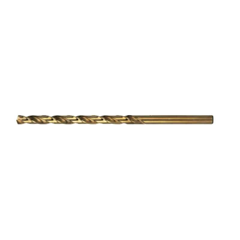 Presto 04111 3.3mm Bronze Surface HSCo Long Series Straight Shank Heavy Duty Drill Bit, Overall Length: 106 mm