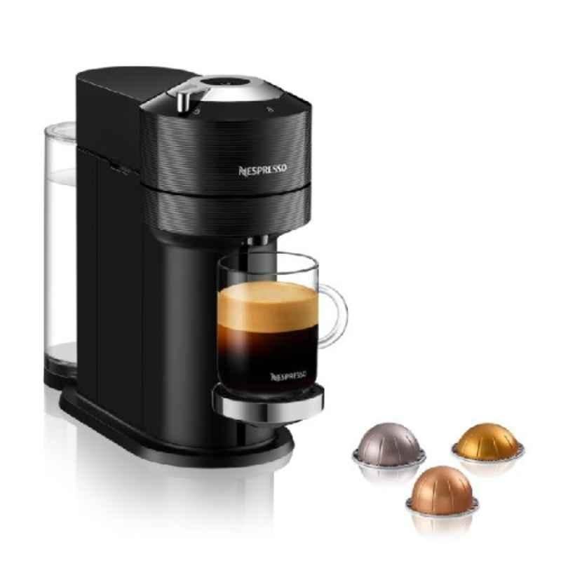 Nespresso Vertuo Next 1500W 1L Black Coffee Machine, GCV1-BK-BU