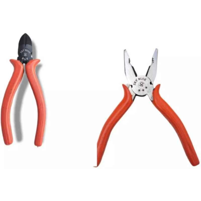 Sky Blue 2 Pcs 7.8 inch Stainless Steel Groove Plier Combo, SBE_PLIER_0610