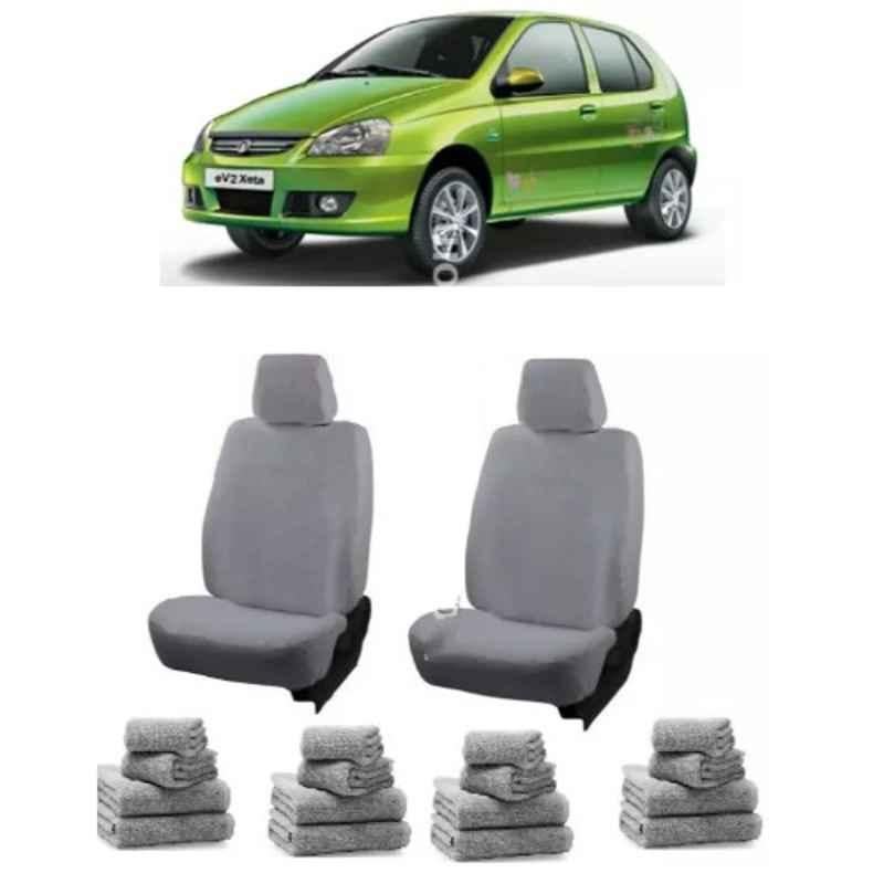Oscar Grey Aut-Sn-4414 Towel 1 Pcs\\Set Tata Indica Car Seat Cover