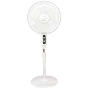 Zigma 1615 ISI 50W White Ultra High Speed 3 Blade Pedestal Fan, Sweep: 400 mm