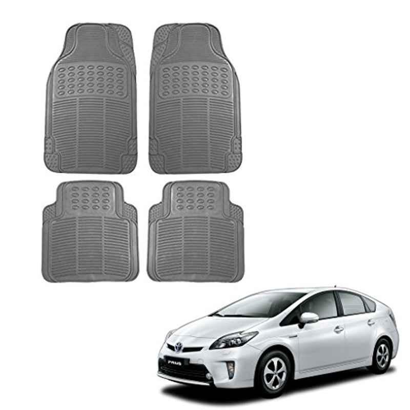 Kozdiko Grey Simple Rubber Car Foot Mat Set for Toyota Prius, koz_13322