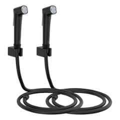 RN Black.5 Health Faucet Set with Hose Pipe & Wall Holder for Toilet Cleaning (Pack of 2)