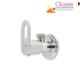 Oleanna OBFOL02 Brass Silver Chrome Finish Angle Cock with Wall Flange
