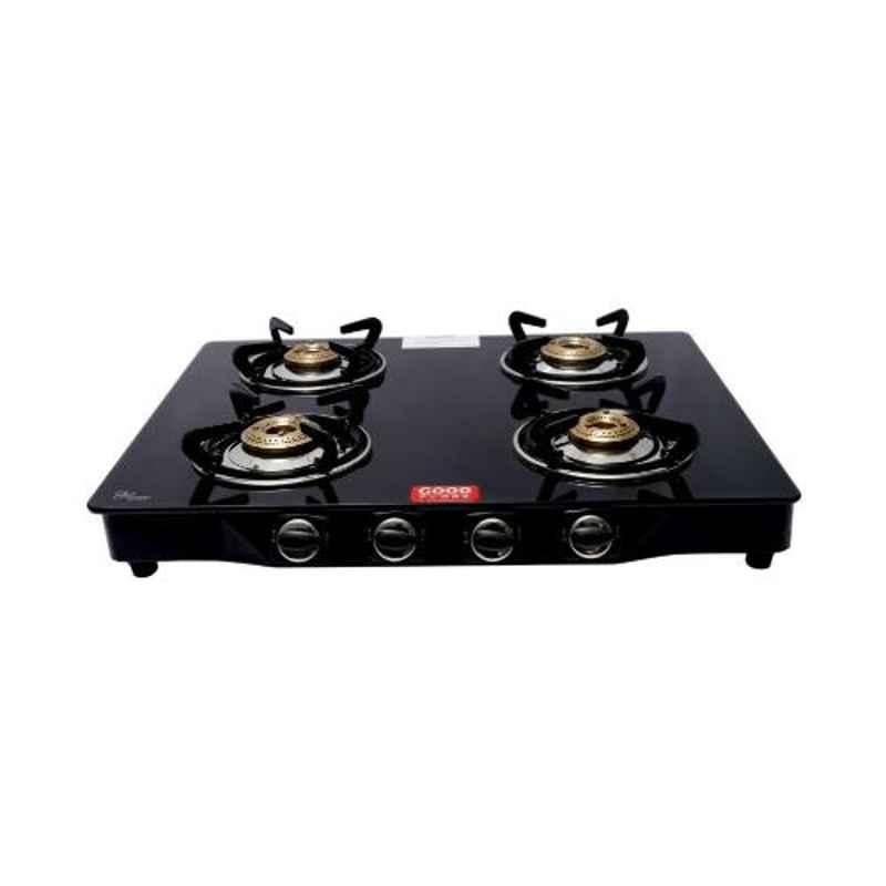Good Flame Regular 4 Burners Manual Ignition Glass Gas Stove, GF036