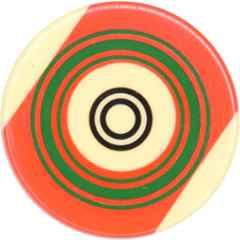 GLS Poolball Plastic Multicolour Carrom Striker (Pack of 2)