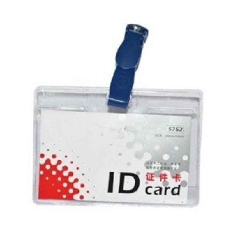 Deli 50pcs PVC Across ID Pass Holder with Clip Box, E5752