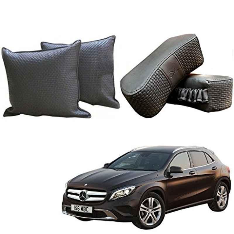 Kozdiko One Pair Grey Neck Rest & One Pair Cushion Combo for Mercedes Benz GLA-Class