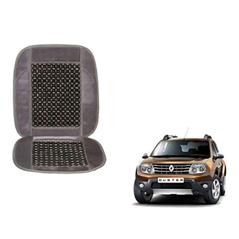 Kozdiko Wooden Beads Car Seat Cushion with Velvet Border for Renault Duster
