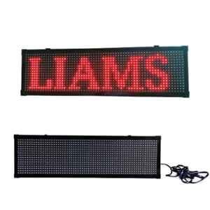 LIAMS 27x8 inch Aluminium Red LED Scrolling Digital Display Sign Board