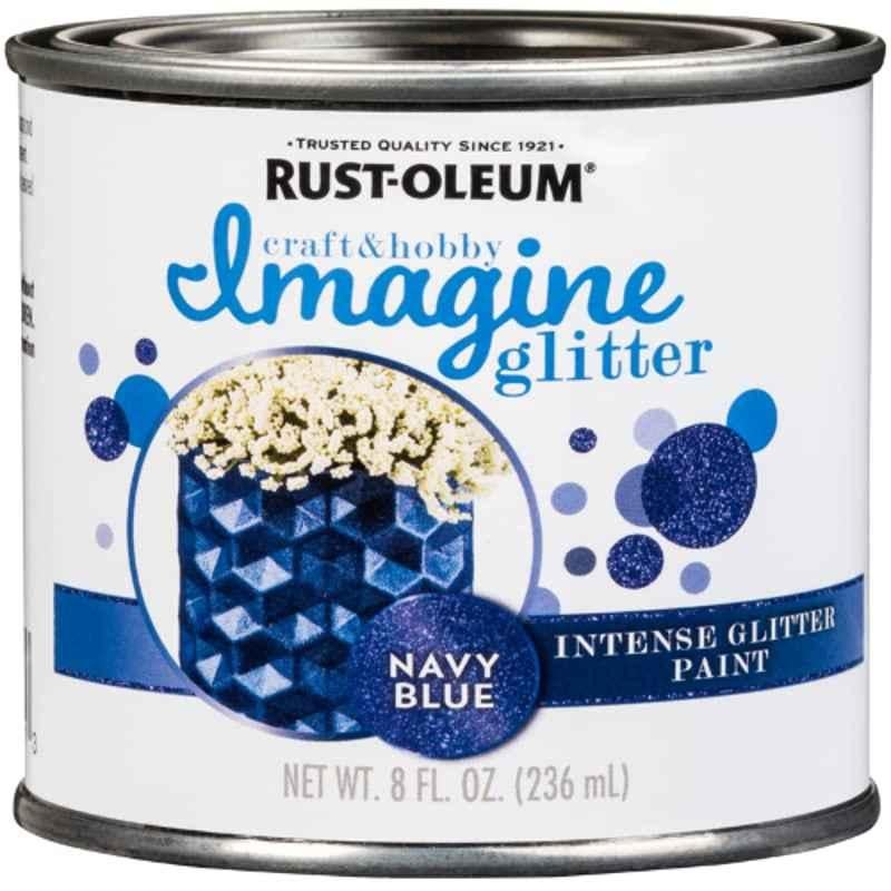 Rust-Oleum 8 fl Oz Navy Blue Imagine Craft & Hobby Intense Glitter Paint