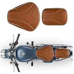 AOW Quality Stylish Seat Cover for Royal Enfield Bullet Classic All Models (Brown) T-10
