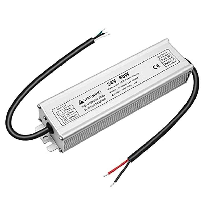 Zhongchen 60W Aluminium Alloy IP67 Power Supply LED Driver, ZC-FSDY-24V60W