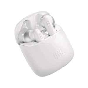 JBL Tune 220TWS by Harman White Truly Wireless Bluetooth In Ear Headphone with Mic, JBLT220TWSWHT