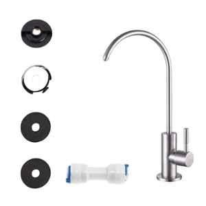 Ampereus Stainless Steel Chrome Finish Silver Undersink RO Tap