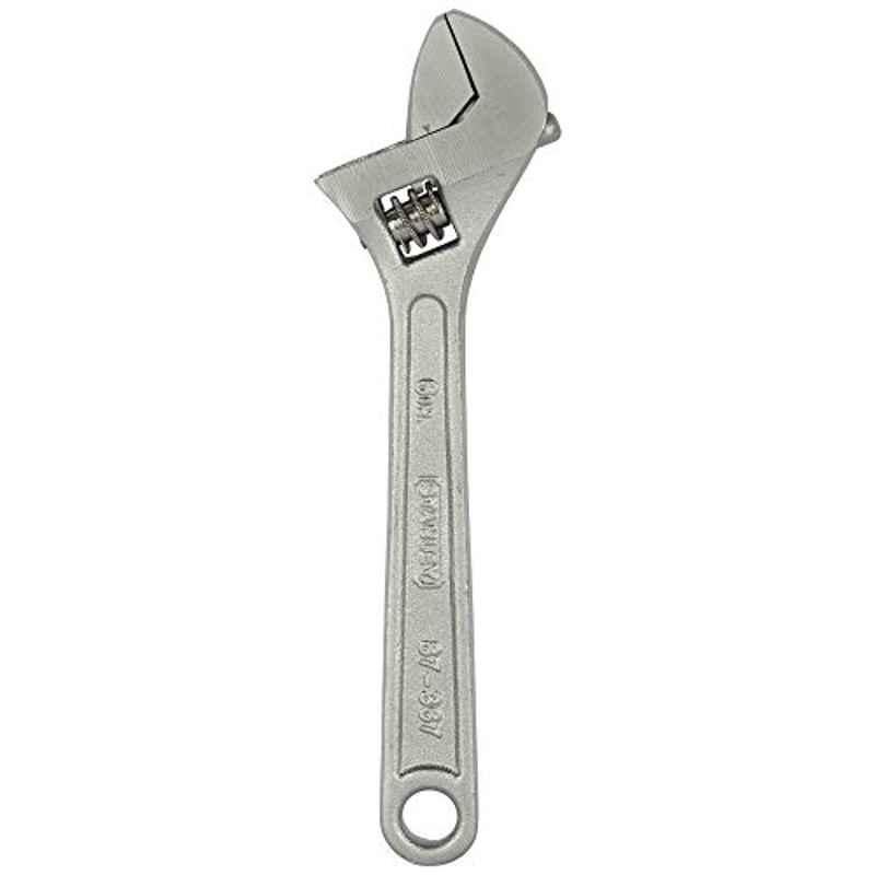 Stanley 150mm Chrome Silver Adjustable Wrench, 4715898212362