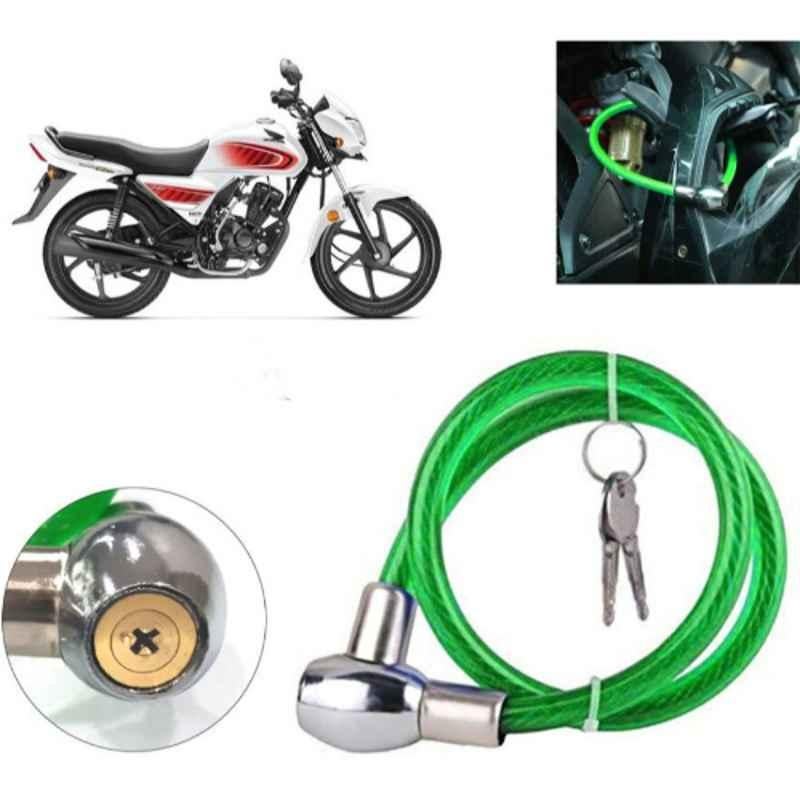 Auto Pearl PVC & Plastic Green Heavy Duty Cable Lock for Dream Neo, 264
