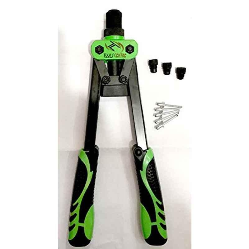 Krost Carbon Steel 13 Inch Hand Riveter Rivet Gun, Riveting Tools (Green And Black)
