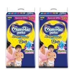 Mamy Poko 36 Pcs Extra Absorb Diapers Pant Packet, Size: Extra Large (Pack of 2)