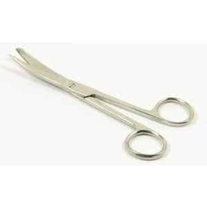 Forgesy 7 inch Stainless Steel 320 Silver Curved Sharp Dressing Surgical Scissor