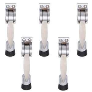 Atom DS005 Chrome Plated Silver Satin Finish Door Stopper (Pack of 5)