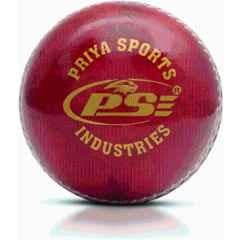 Priya Sports Red Leather Cricket Ball