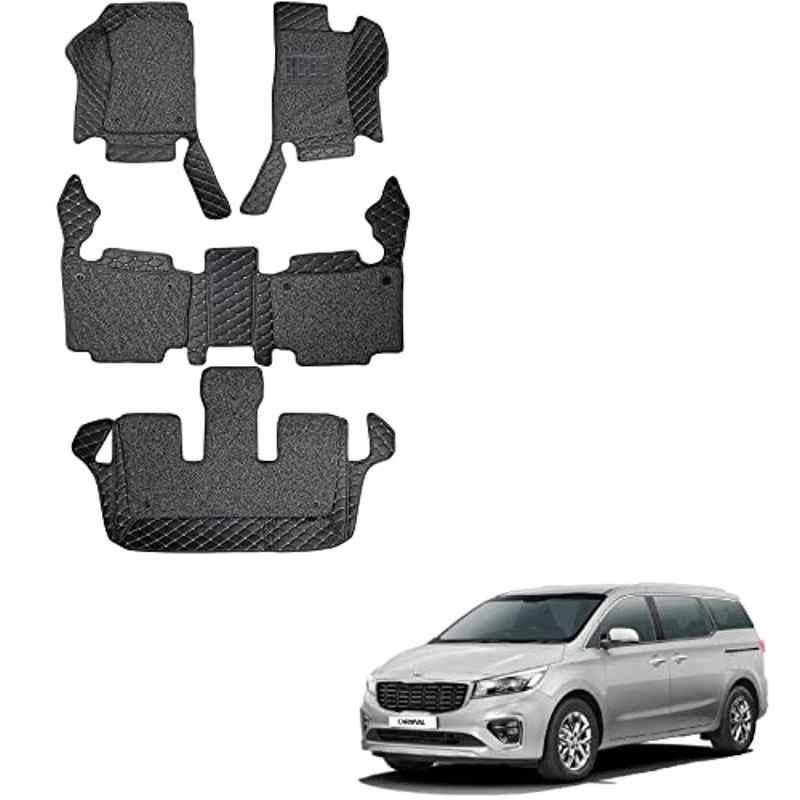 Kozdiko 7D Luxury Car Foot Mat Set for Kia Carnival, Kozdiko_65