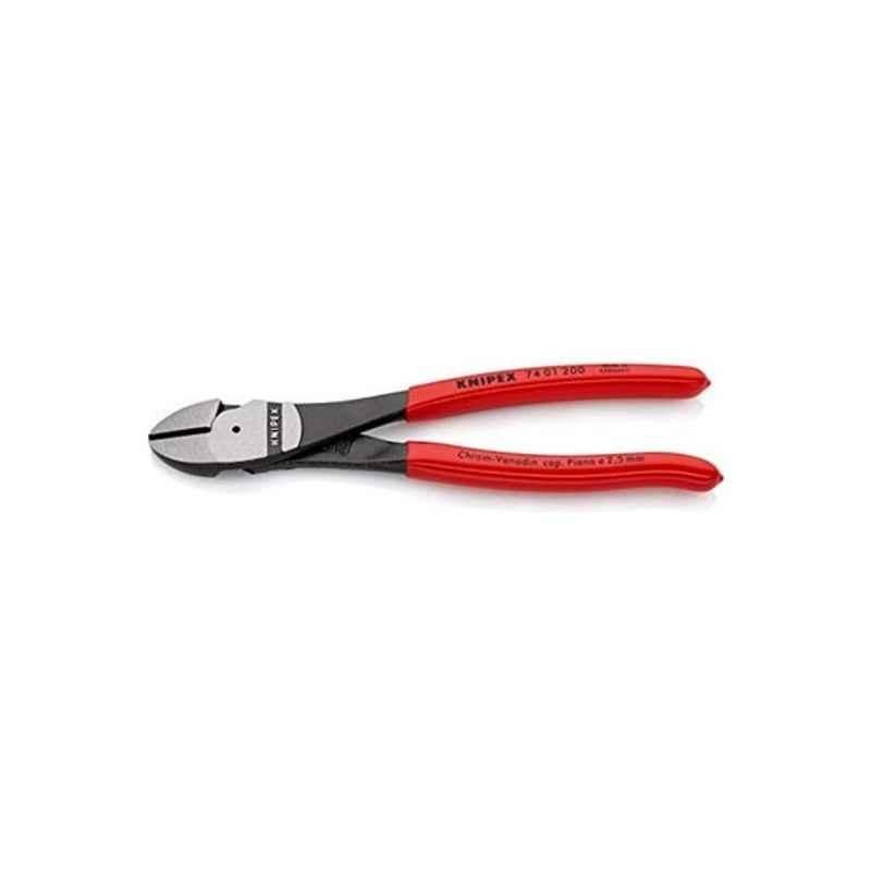 Knipex 200mm Plastic Red High Leverage Diagonal Cutter, 7401200