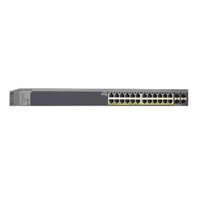 Netgear 192W 28 Port Gigabit Ethernet Poe Plus Smart Managed Pro Switch with 4 Sfp Ports, GS728TP