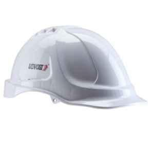 Udyogi Fusion 6000 ABS Ratchet Type White Safety Helmet (Pack of 10)