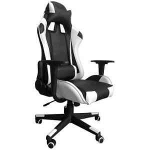 MRC Leather Racing Style Ergonomic Black & White High Back Executive Chair