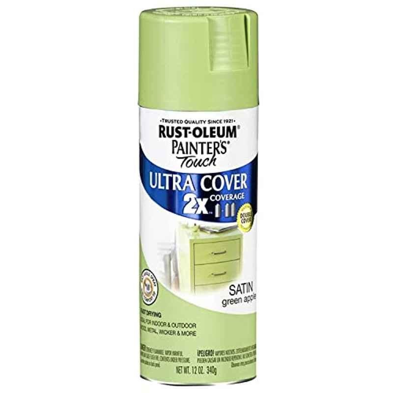 Rust-Oleum 340g Painters Touch 2X Ultra Cover Satin Green Apple Spray Paint, 249077