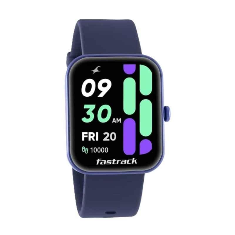 Fastrack Reflex Hello 1.69 inch Smart Watch with Silicone Dark Blue Strap