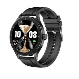 I Kall W1 1.52 inch 500mAh Black Smartwatch with Sp02 Tracking, Bluetooth Calling & Multiple Sports