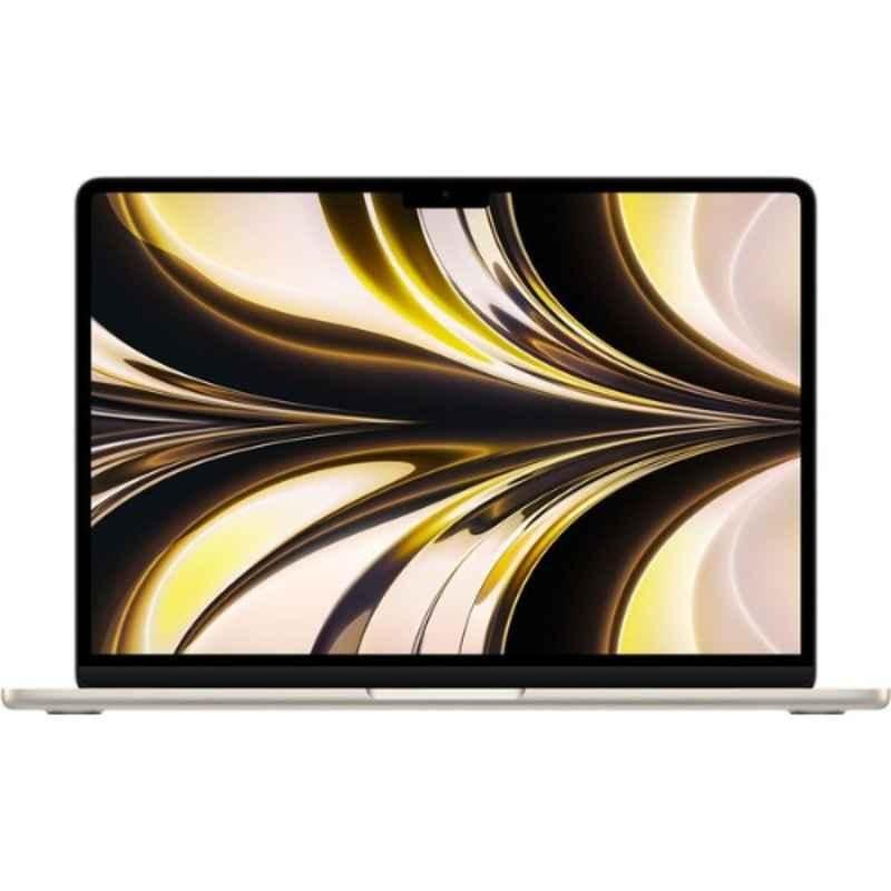 Apple MacBook Air 13.6-inch 2022 Apple M2 Chip/8GB/512GB SSD/10-core GPU/macOS Monterey/English & Arabic Keyboard Starlight Laptop, MLY23AB/A