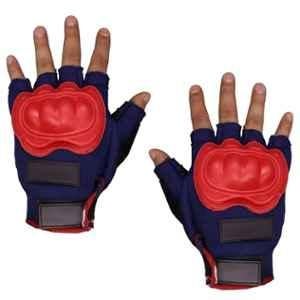 AllExtreme EXO2FG12 Orange Probiker Motorcycle Half Finger Riding Gloves for Bike Racing & for Men & Women, Size: XL