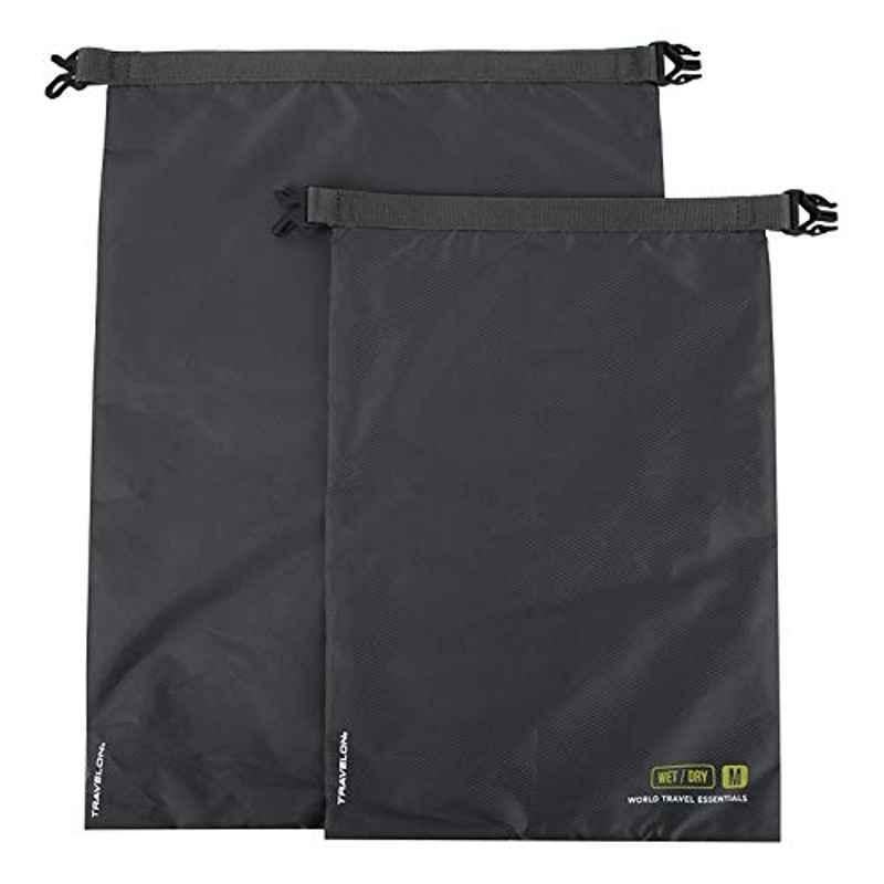 Travelon 2Pcs Polyester Graphite World Travel Essential Unsex Dry Bag Set