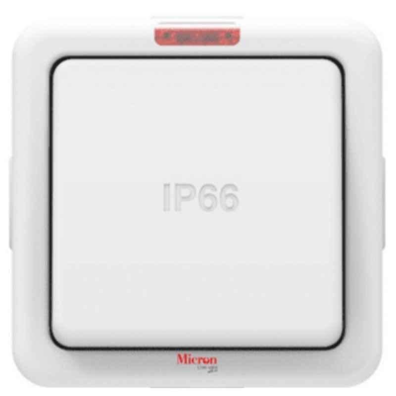 Micron 20A PVC Grey IP66 Weatherproof DP Outdoor Switch, MMEIP66-027