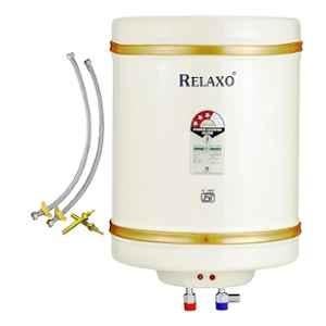 Relaxo Fiesta 2000W 25 Litre Metal Ivory Automatic Instant Storage Water Heater