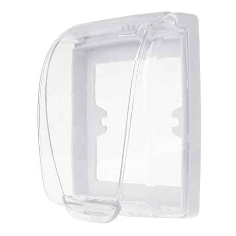 Hanzou 12x10x4cm Plastic Transparent Waterproof Cover Box